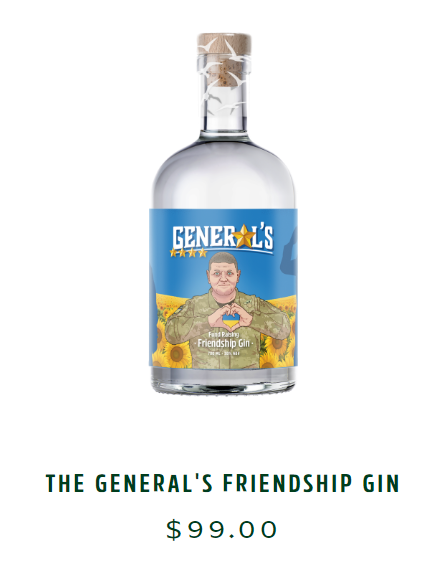 Australia releases gin with Zaluzhnyi's photo to raise funds for demining Ukraine